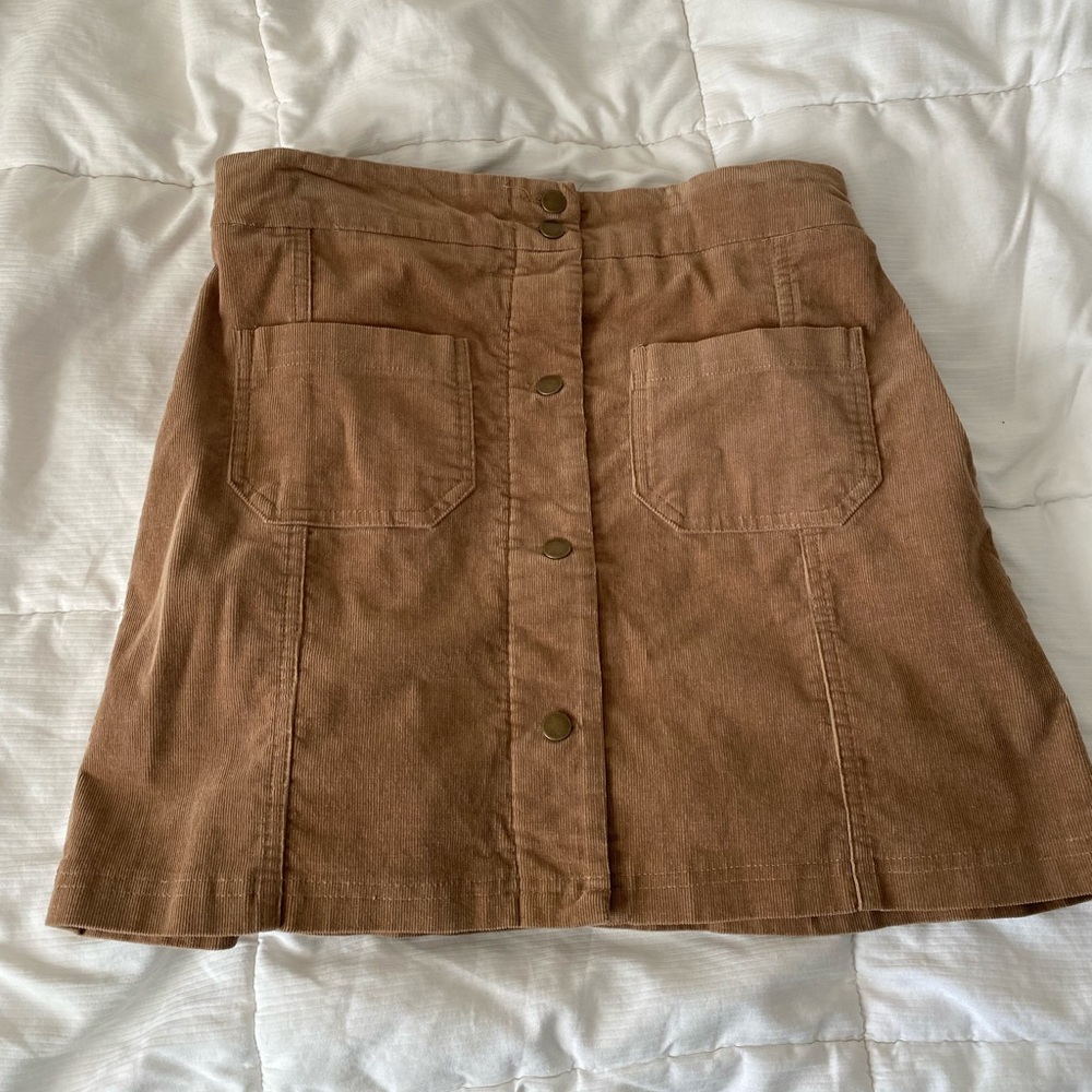 Corduroy Mini Skirt